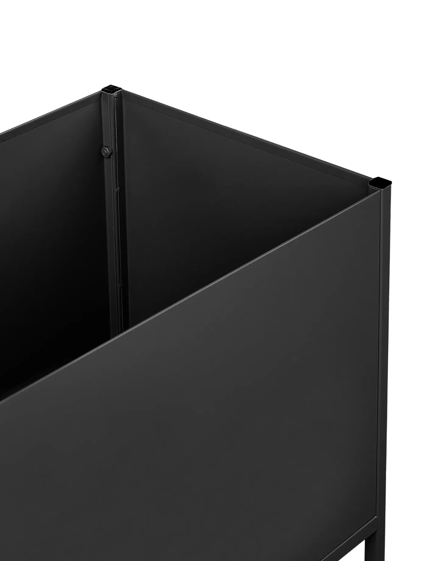 Vaso per piante rialzato TAPIEN Metallo 70 cm Nero