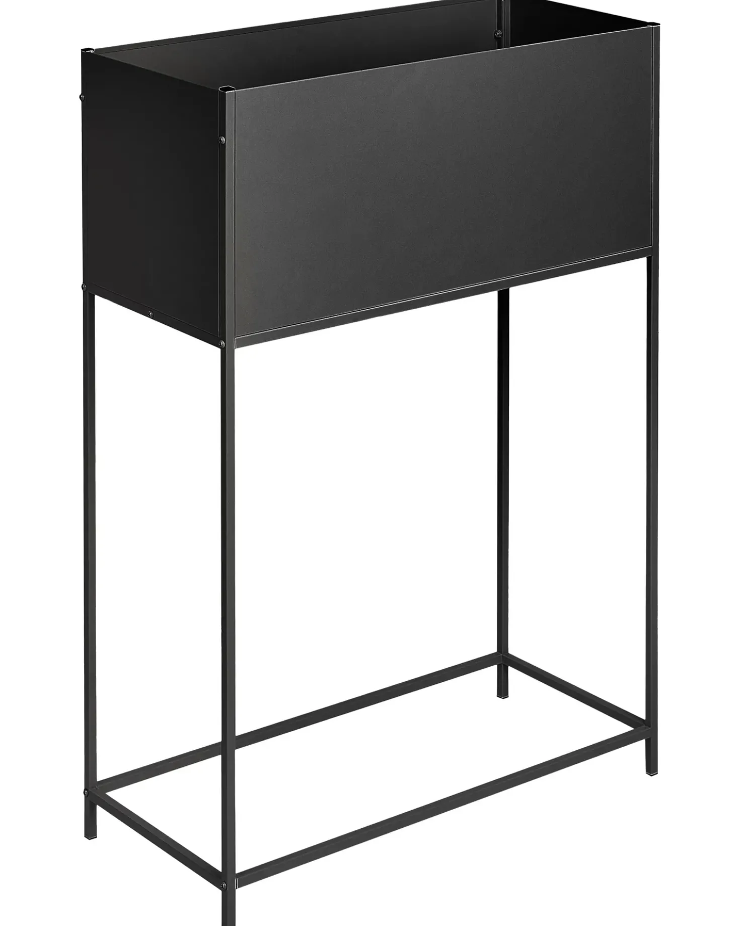 Vaso per piante rialzato TAPIEN Metallo 70 cm Nero