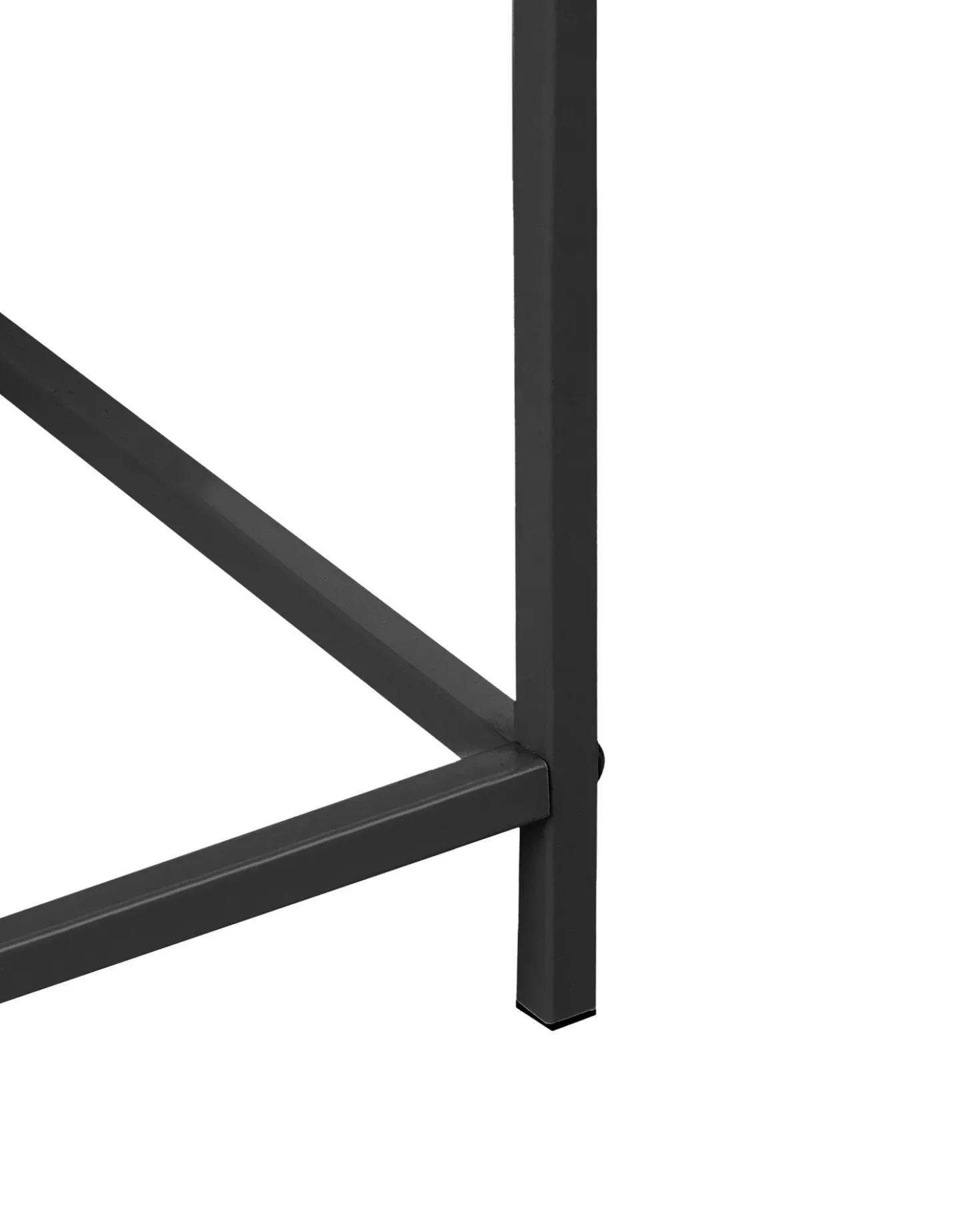 Vaso per piante rialzato TAPIEN Metallo 70 cm Nero