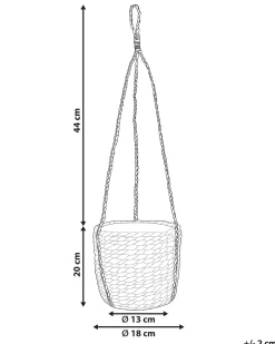 Vaso per piante RUFFE Alghe marine 18 cm Naturale