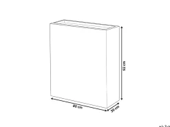 Vaso per piante THIMENA 80 cm Nero