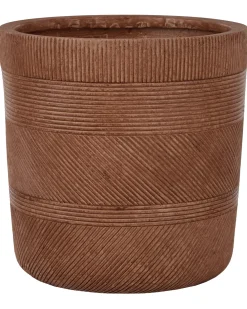 Vaso per piante VOULA 36 cm Marrone dorato