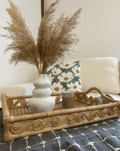 Vassoio CALAYAN Rattan Beige