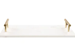 Vassoio da portata DIMARI Pietra Marmo bianco