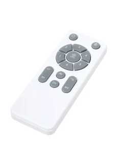Ventilatore a soffitto con luce MAHAUT con telecomando LED Marrone chiaro