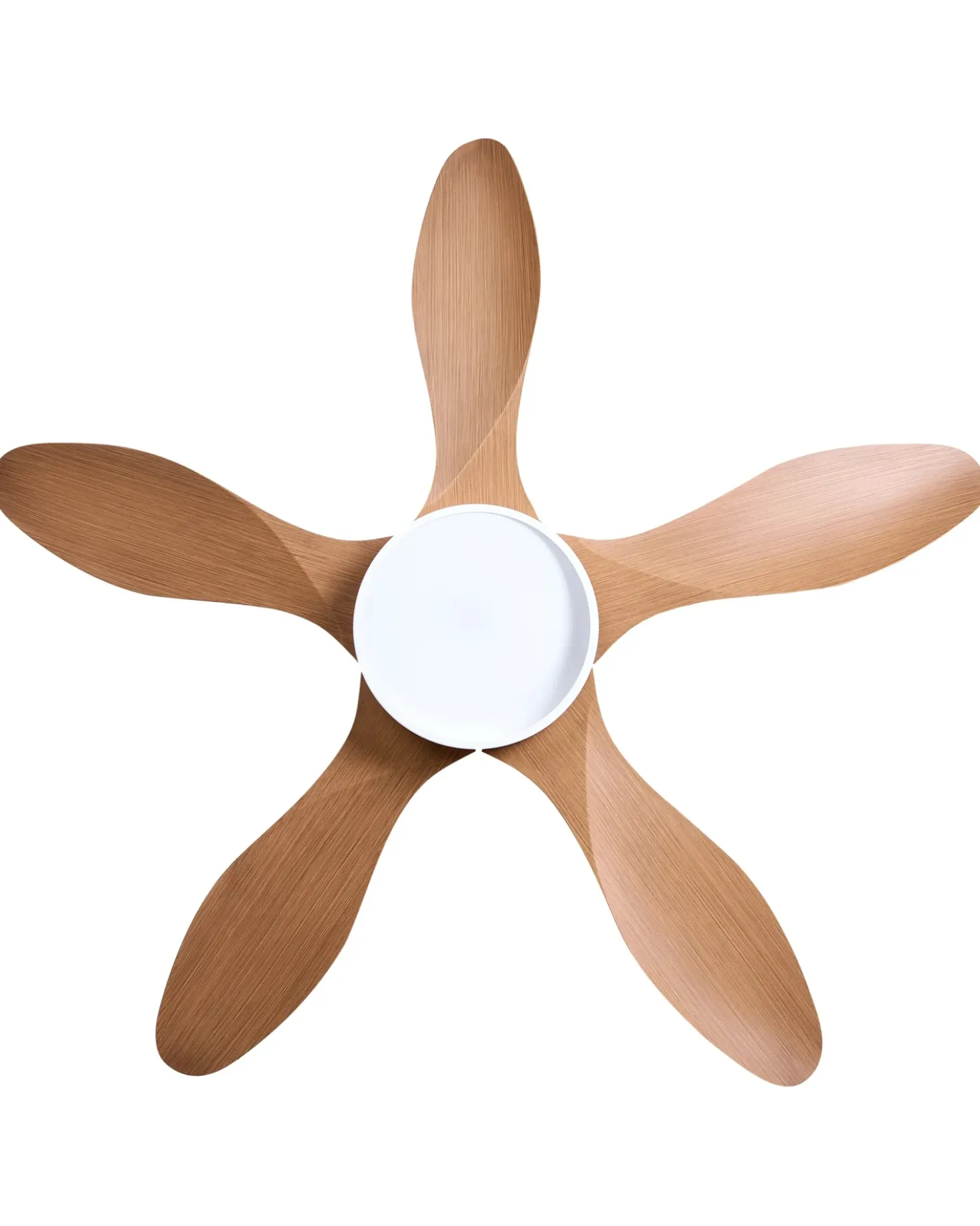 Ventilatore a soffitto con luce BARBET con telecomando LED Marrone chiaro