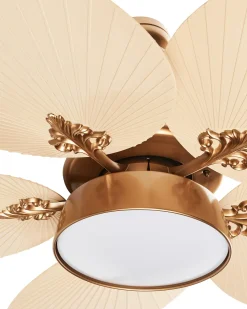 Ventilatore a soffitto con luce BORMEJO con telecomando LED Oro