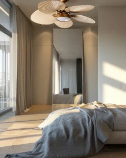 Ventilatore a soffitto con luce BORMEJO con telecomando LED Oro