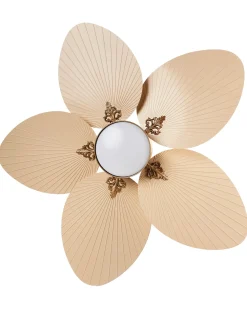 Ventilatore a soffitto con luce BORMEJO con telecomando LED Oro