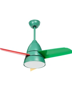 Ventilatore a soffitto con luce STRAWBERRY con telecomando Multicolore