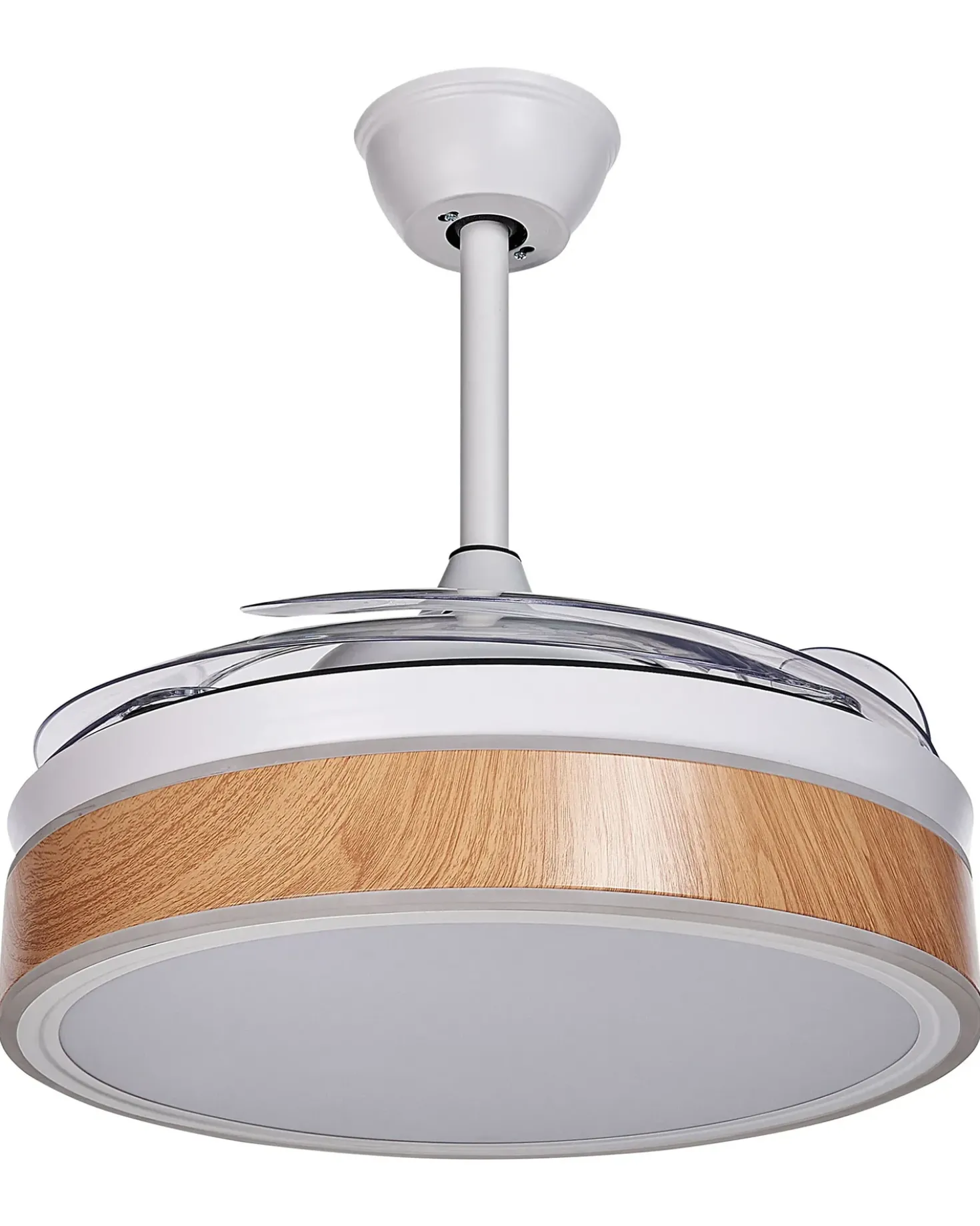 Ventilatore a soffitto con luce FREMONT con telecomando LED Bianco