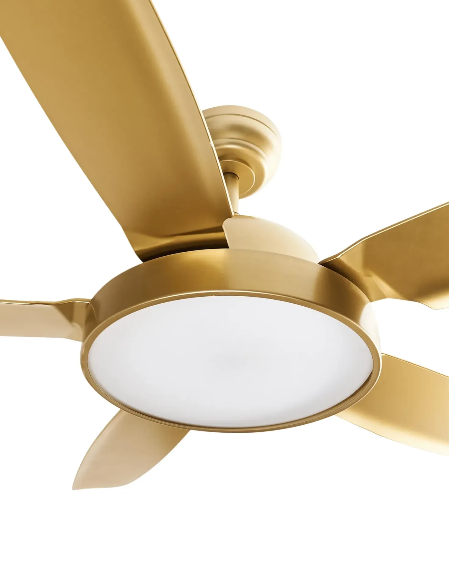 Ventilatore a soffitto con luce GOSHAABA con telecomando LED Ottone