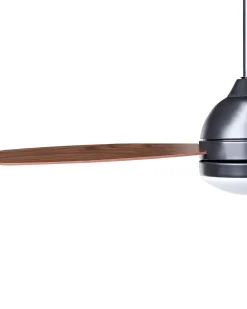 Ventilatore a soffitto con luce MANSALA con telecomando LED Marrone scuro