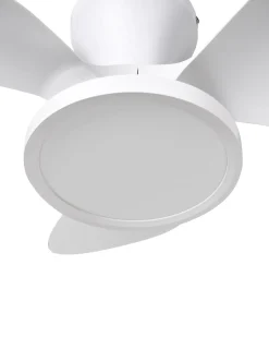 Ventilatore a soffitto con luce PUNTI con telecomando LED Bianco