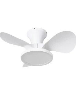 Ventilatore a soffitto con luce PUNTI con telecomando LED Bianco