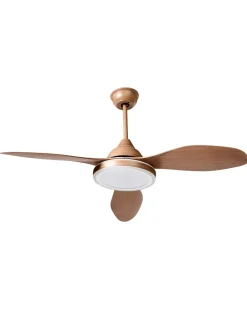 Ventilatore a soffitto con luce MUDDY con telecomando Marrone chiaro