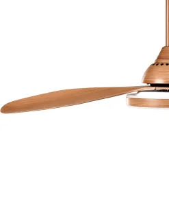 Ventilatore a soffitto con luce MUDDY con telecomando Marrone chiaro