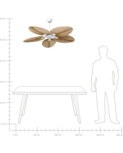 Ventilatore a soffitto MAMMOTH Naturale