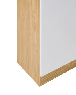 Vetrina in vetro CYGNET 80 cm Bianco