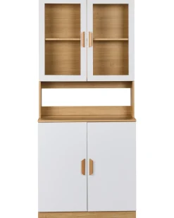 Vetrina in vetro CYGNET 80 cm Bianco