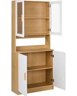 Vetrina in vetro CYGNET 80 cm Bianco