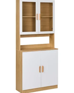 Vetrina in vetro CYGNET 80 cm Bianco
