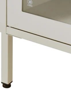 Vetrina in vetro ESHOLT Metallo 80 cm Beige chiaro