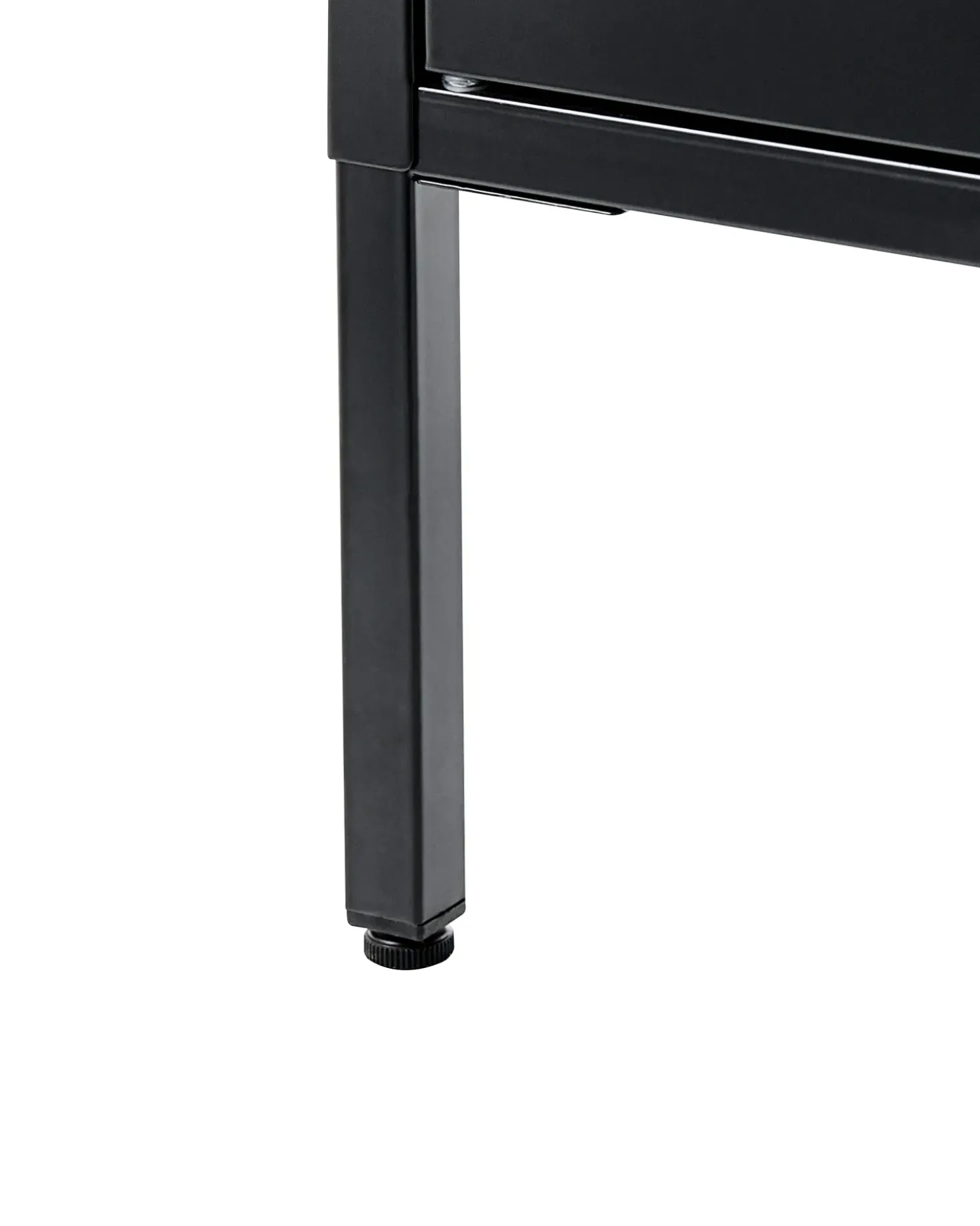 Vetrina in vetro HARTY Metallo 80 cm Nero