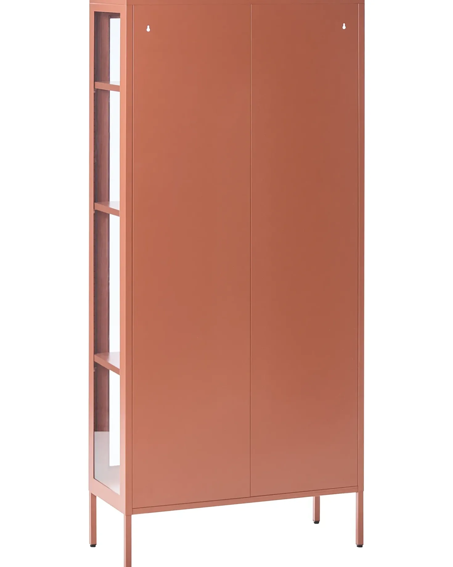 Vetrina in vetro HARTY Metallo 80 cm Marrone dorato