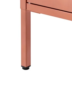 Vetrina in vetro HARTY Metallo 80 cm Marrone dorato