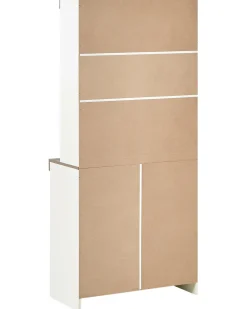 Vetrina in vetro KALBARRI 80 cm Marrone/Bianco