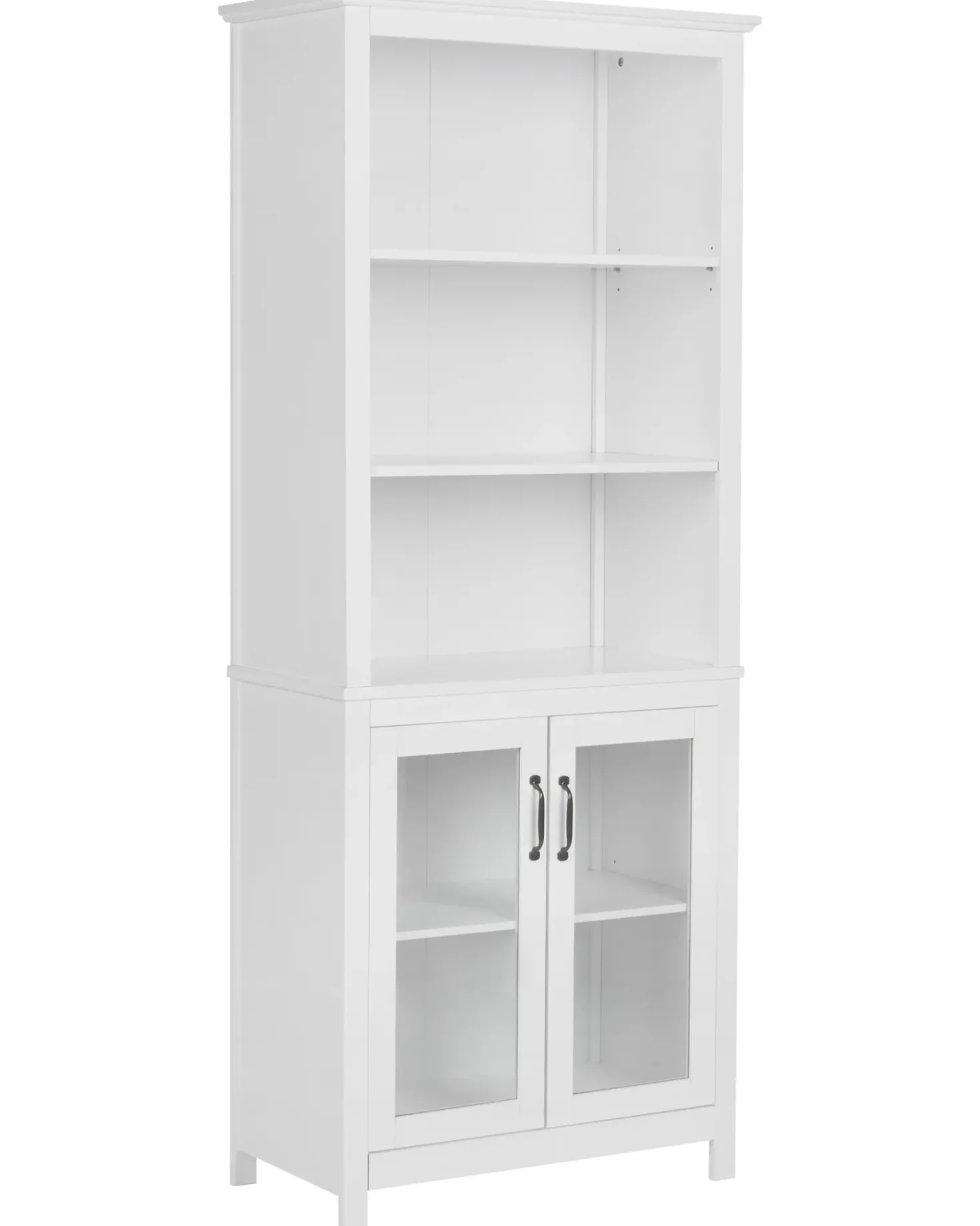Vetrina in vetro LUSBY 75 cm Bianco
