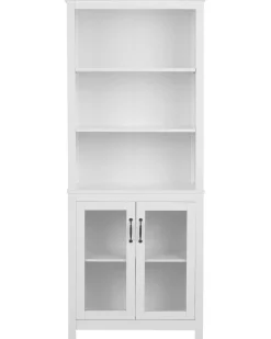 Vetrina in vetro LUSBY 75 cm Bianco
