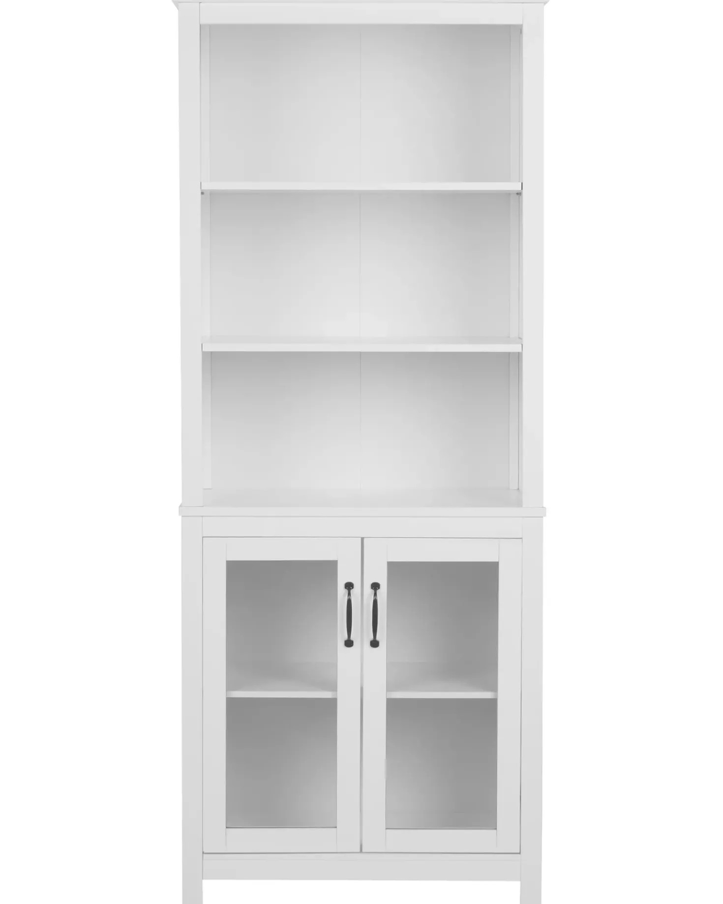 Vetrina in vetro LUSBY 75 cm Bianco
