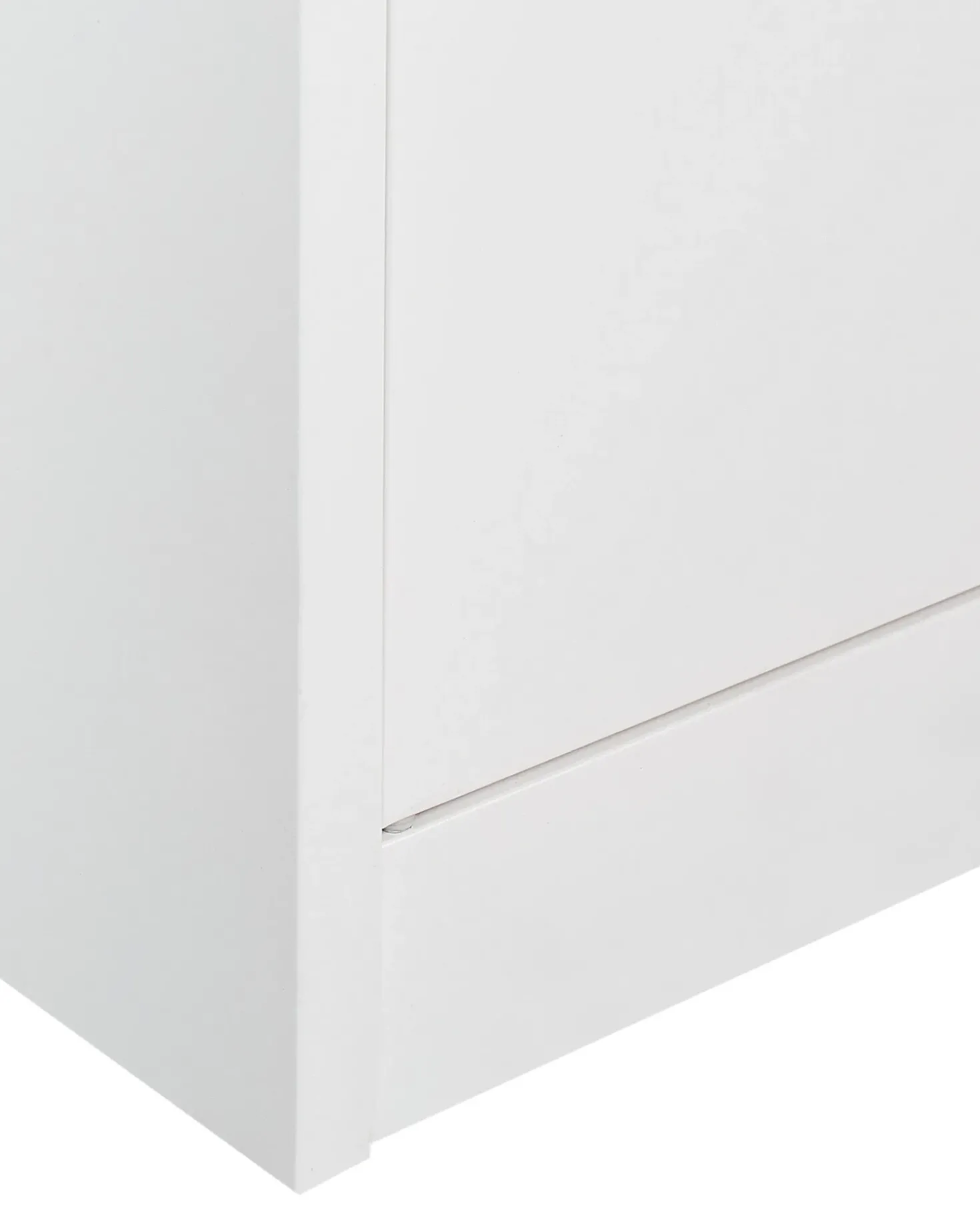 Vetrina in vetro MALACHITE Metallo 90 cm Bianco