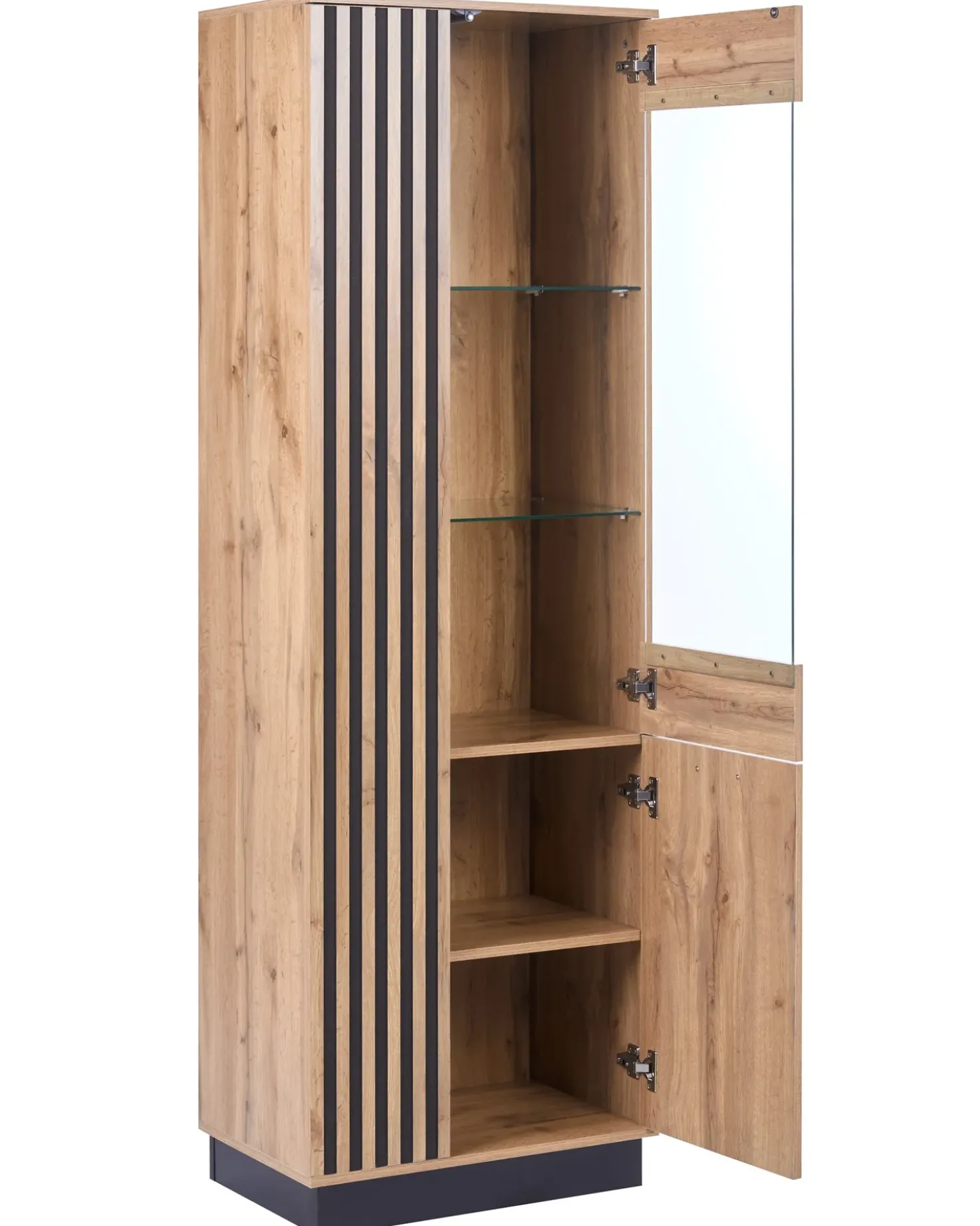 Vetrina in vetro MANAIA 60 cm Marrone