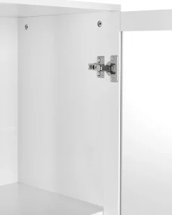 Vetrina in vetro MILORA 80 cm Bianco