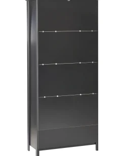 Vetrina in vetro NORNALUP 80 cm Nero