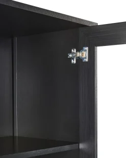 Vetrina in vetro NORNALUP 80 cm Nero