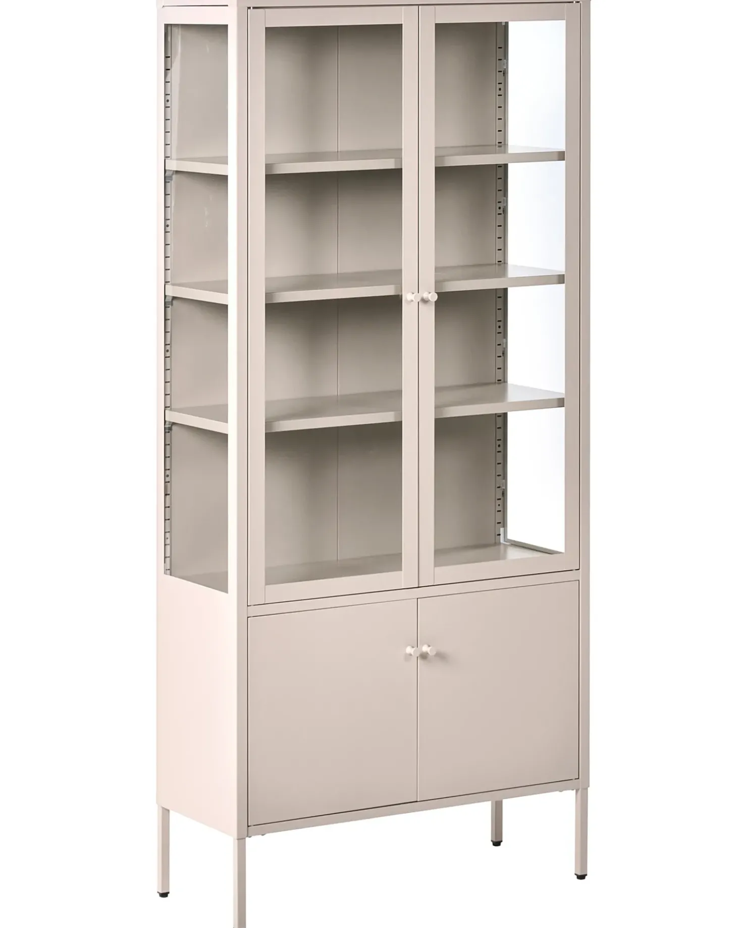 Vetrina in vetro OXTED Metallo 80 cm Beige