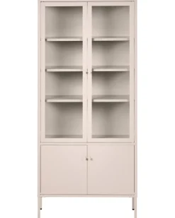 Vetrina in vetro OXTED Metallo 80 cm Beige