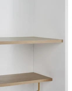 Vetrina in vetro PARLIN 82 cm Bianco