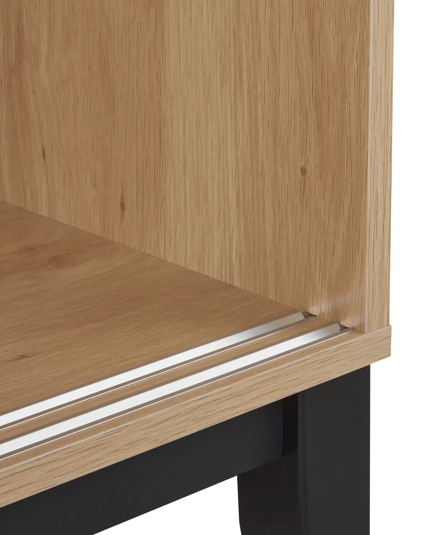 Vetrina in vetro RUMSON 80 cm Marrone chiaro