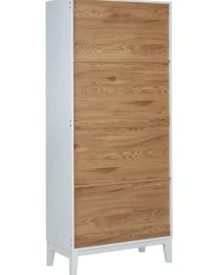 Vetrina in vetro RUMSON 80 cm Bianco