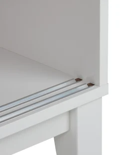 Vetrina in vetro RUMSON 80 cm Bianco