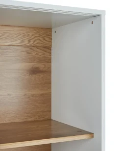 Vetrina in vetro RUMSON 80 cm Bianco