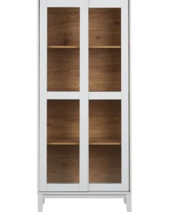 Vetrina in vetro RUMSON 80 cm Bianco