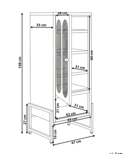 Vetrina SOLETTA Metallo Bianco